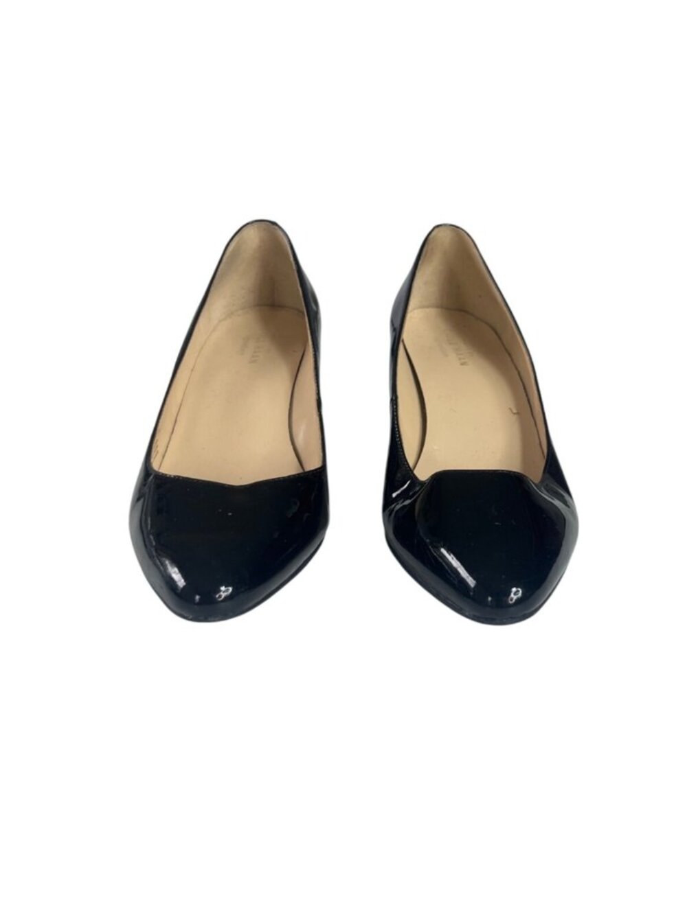 Cole Haan Patent Leather Wedge Heels Shoes Size 7B Black - Picture 2 of 8